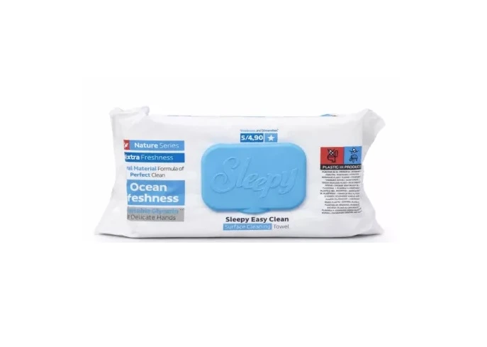 SLEEPY EASY CLEAN SERVETELE UMEDE MULTISUPRAFETE 100BUC OCEAN FRESHNESS 